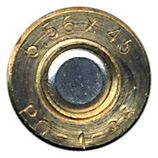 5.56 x 45mm Blank  Spain 5,56x45 P.O-1-85 head view.