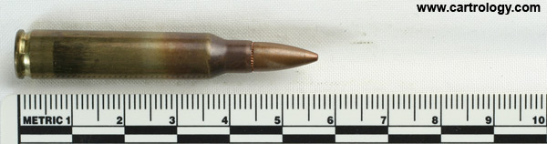5.56 x 45mm Ball M193 United States LC . . 79 . profile view.