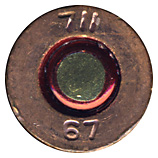 7.62 x 39 mm Tracer  Soviet Union 711 67 head view.