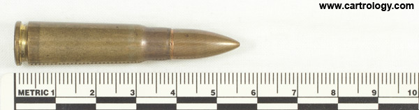 7.62 x 39 mm Ball  Finland VPT 73 profile view.