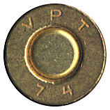 7.62 x 39 mm Ball (Reduced Range)  Finland VPT 74 head view.
