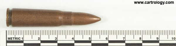 7.62 x 39 mm Ball  Soviet Union * 539 * К profile view.