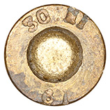 .30 Carbine Ball  Dominican Republic 30 M1 61 head view.