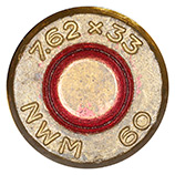 .30 Carbine Tracer  Netherlands 7.62x33 NWM 60 head view.