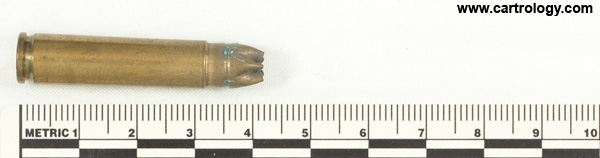 .30 Carbine Grenade Blank M6 United States L C 43 profile view.