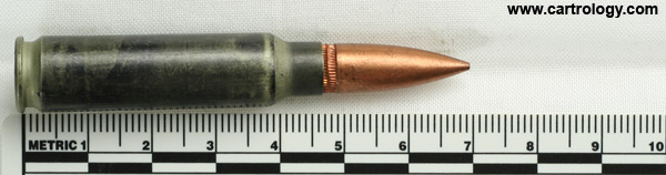 7.62mm pre-NATO Short Case Ball  United States  profile view.