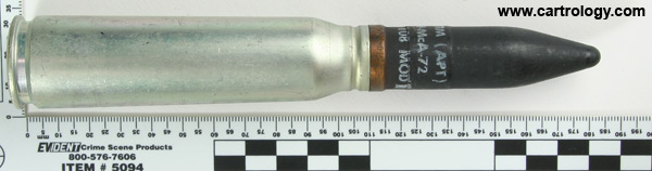 20 x 110mm USN AP-T MK 108 MOD 1 United States . RNO . 11-67 . 20MM MK5.MOD.0 profile view.