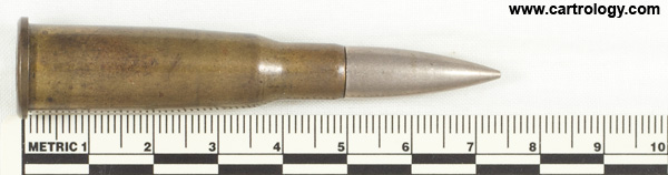 8 x 51mm R Lebel Ball Mle 1932 N France SF 4 I 38 profile view.