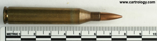 .22-06 Ball  United States F A 5 7 profile view.