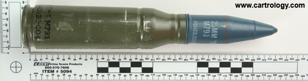 25 x 137mm KBA TP-T M793 United States  profile view.