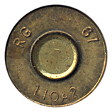 7.62mm NATO Blank L10A2 United Kingdom RG 67 L10A2 head view.