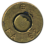 7.62mm NATO Blank M82 United States ⊕ FA 62 head view.