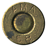 7.62mm NATO Blank  Denmark AMA 58 head view.