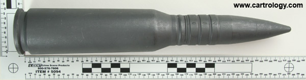 30 x 165mm Philco Dummy  United States  profile view.