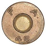 7.62mm pre-NATO Short Case Ball T65 United States F A 45 head view.