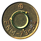 7.62mm NATO Ball  Portugal ⊕ FNM-73-54 head view.