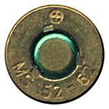 7.62mm NATO Ball DM41 West Germany ⊕ MS 52-62 head view.