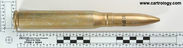 20 x 139mm HS820 Dummy  United States  profile view.