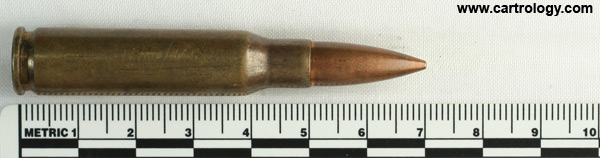 7.62mm NATO Ball  Netherlands ⊕ B 63 AI profile view.