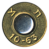 7.62mm NATO Ball  Israel 10-63 ת צ head view.
