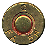 7.62mm NATO Ball M59 United States ⊕ FA 58 head view.