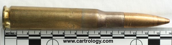 .50 BMG Ball  Greece HXP 73 profile view.