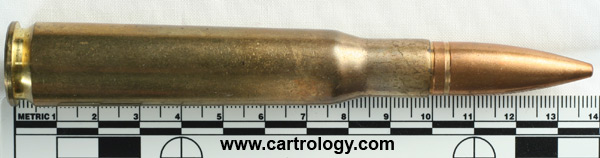 .50 BMG Ball M33 Israel T Z Z 88 profile view.