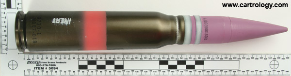 30 x 173mm GAU-8/A Proof  United States  profile view.