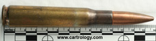 .50 BMG Inert  United States  profile view.