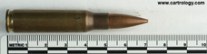 7.62mm NATO Ball L2A2 New Zealand CAC 61 L2A2 profile view.