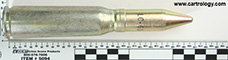 20 x 102mm Dummy M51A1B1 United States  profile view.