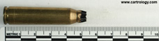 7.5 x 54mm MAS Grenade Blank  France TE 4-72 F 7.5 profile view.