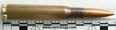.50 BMG Ball  Argentina FLB 76 12,7x99 profile view.