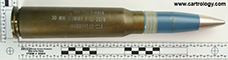 30 x 173mm GAU-8/A Dummy PGU-16/B United States 28110098-D USE81A010-001 profile view.