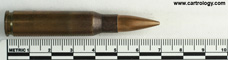 7.62mm NATO Ball  Sweden SM 6 NATO 3 profile view.