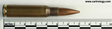 7.62mm NATO Ball L2A2 New Zealand CAC 60 N L2A2 profile view.