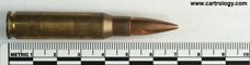 7.62mm NATO Ball  Yugoslavia ⊕ AAC 83 profile view.