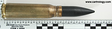 20 x 102mm Dummy  United States  profile view.