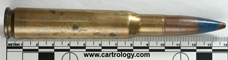 .50 BMG Incendiary M1 United States RA 1941 .50 CAL Z profile view.