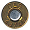 4.3 x 45mm Ball  West Germany DAG 4,3x45 head view.