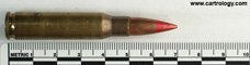 7.62mm NATO Tracer (Overhead Fire) M62 United States L C 8 3 profile view.