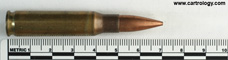 7.62mm NATO Ball  Australia MF 73 L2A2 profile view.
