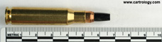7.62mm NATO Ball (Reduced Range)  Austria HP 7.62x51 .308 (on primer) CF profile view.
