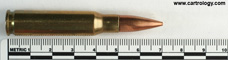 7.62mm NATO Ball  Unknown HE 7.62 profile view.