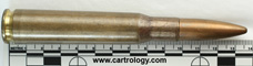 .50 BMG Ball  Argentina FLB 74 12,7x99 profile view.
