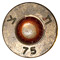 9 x 19mm Ball  Israel 75 ת צ head view.