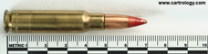 7.62mm pre-NATO Intermediate Case Tracer  United States F A 49 profile view.