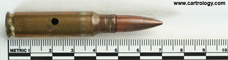 7.62mm pre-NATO Intermediate Case Dummy  United States F A 48 profile view.