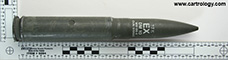 27 x 145mm B Dummy DM10 West Germany  profile view.