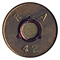 .50 BMG Ball  United States R A 42 head view.